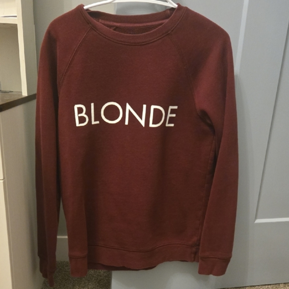 Maroon 'Blonde' Sweatshirt